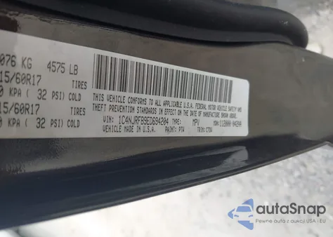 2014 Jeep Patriot Latitude z USA, uszkodzony, nr VIN 1C4NJRFB9ED694204